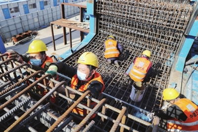 濱鐵2號線第3合同段全面復工，建設者清明假期堅守崗位保進度